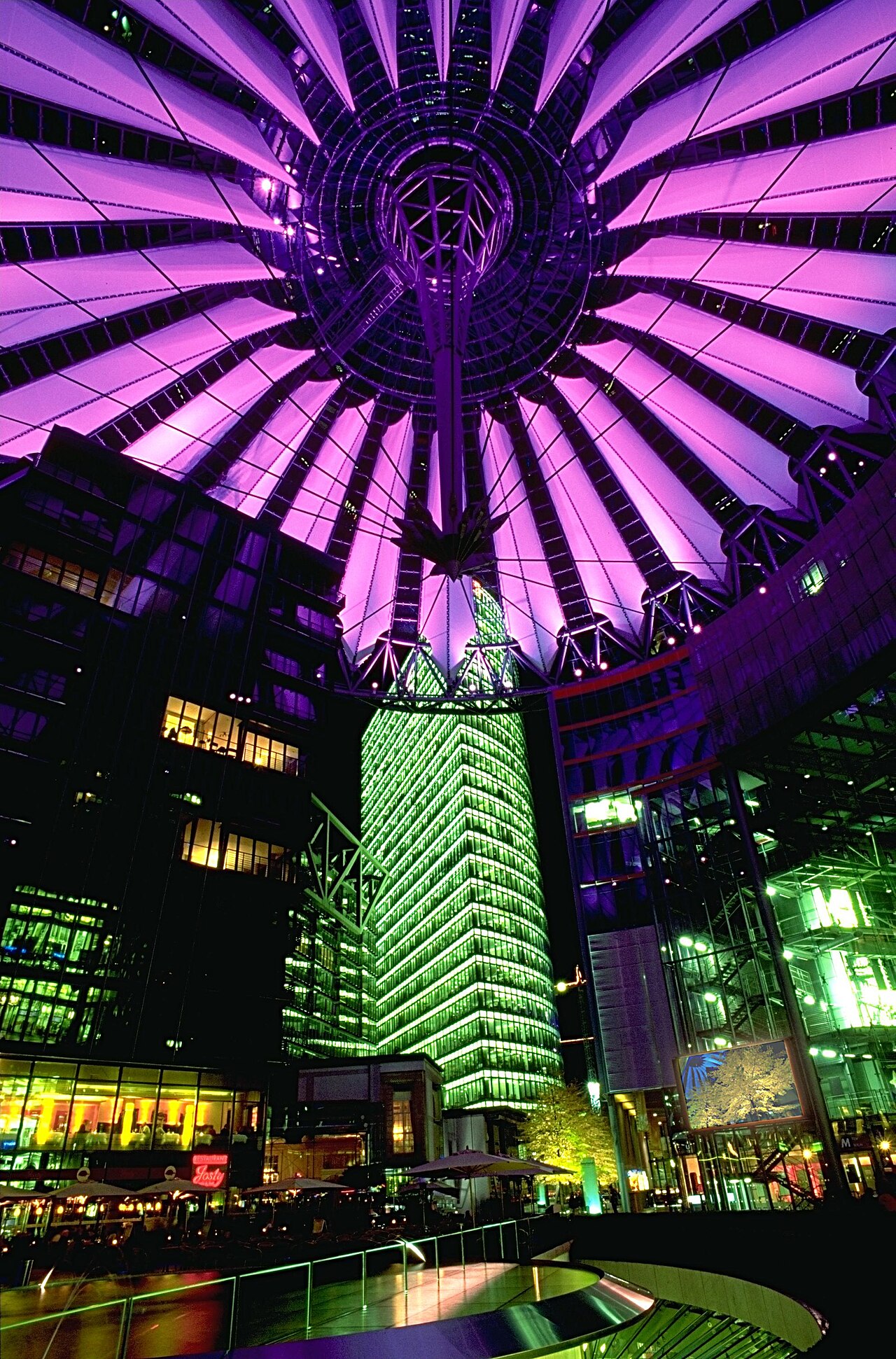 Sony Center at Night, Berlin