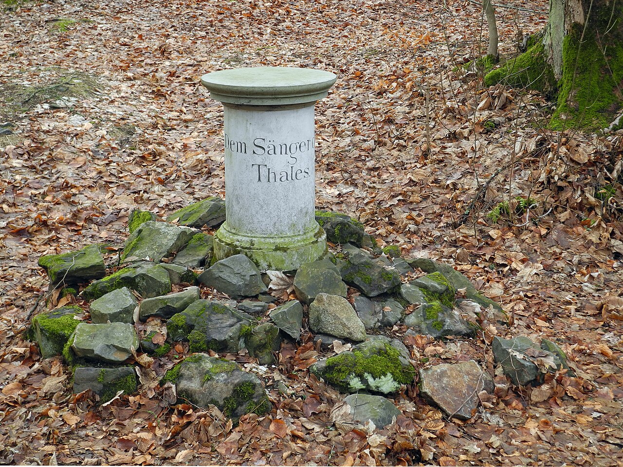 Seifersdorfer Tal bei Dresden – Säule „Dem Sänger des Tales“ – Johann Gottlieb Naumann