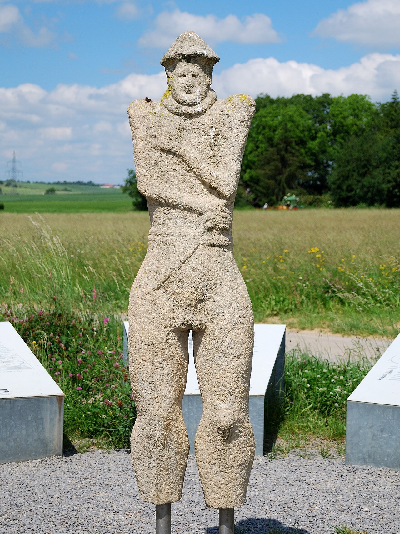 The Warrior of Hirschlanden , the oldest known life-size anthropomorphic statue north of the Alps