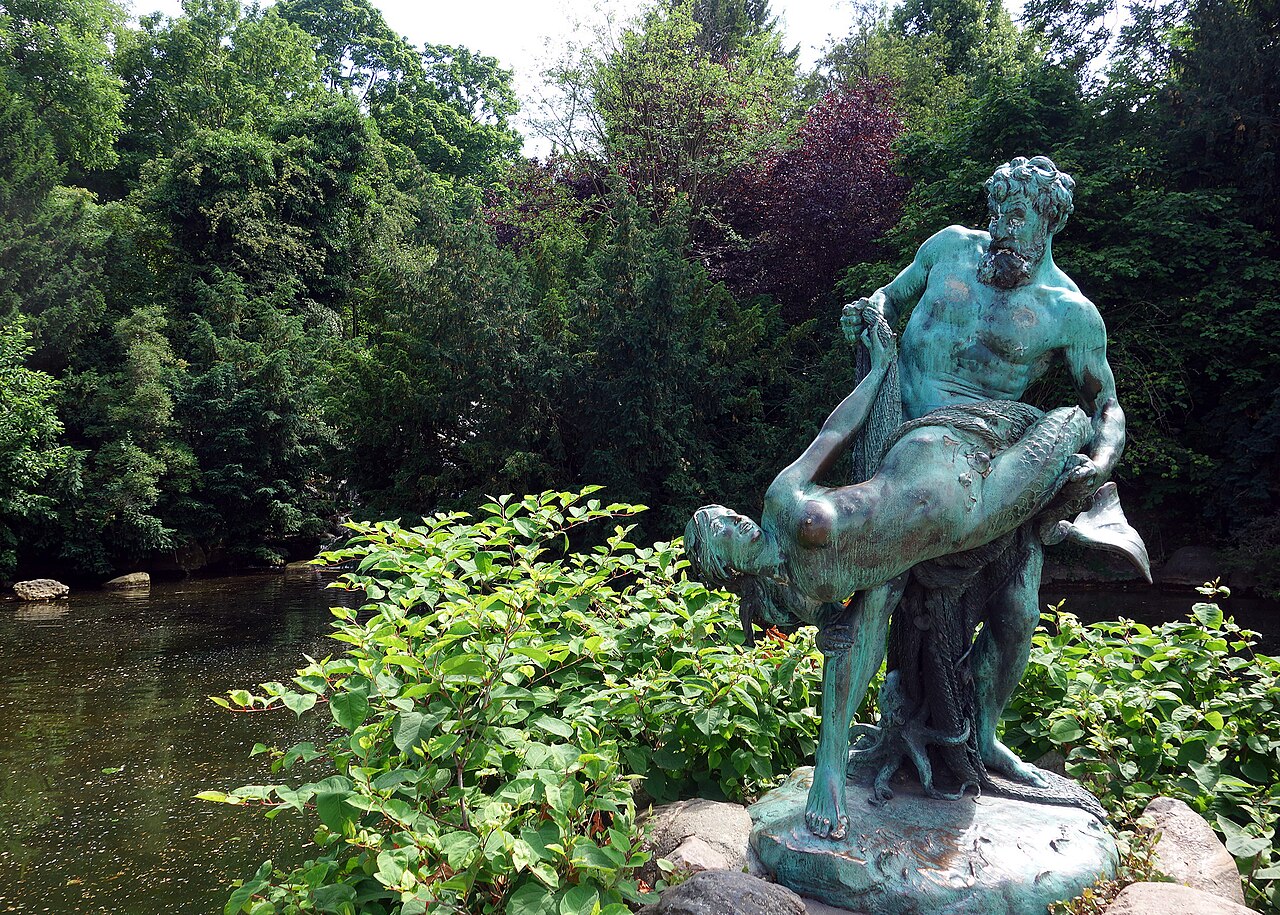 Sculpture by Ernst Herter (1896), Viktoriapark, Kreuzberg, Berlin, Germany, 2021