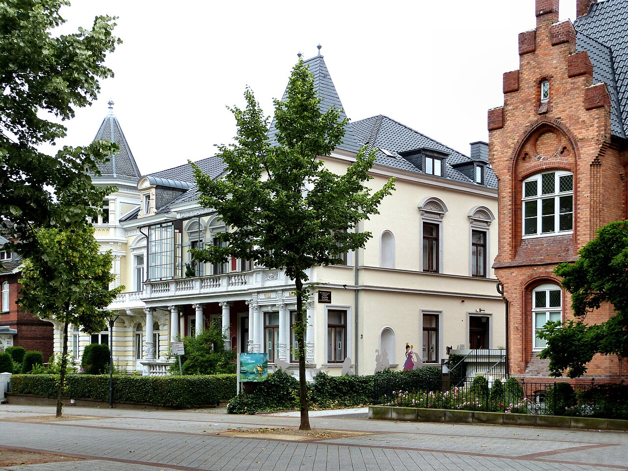 Listed location of the fairy tale museum in Bad Oeynhausen