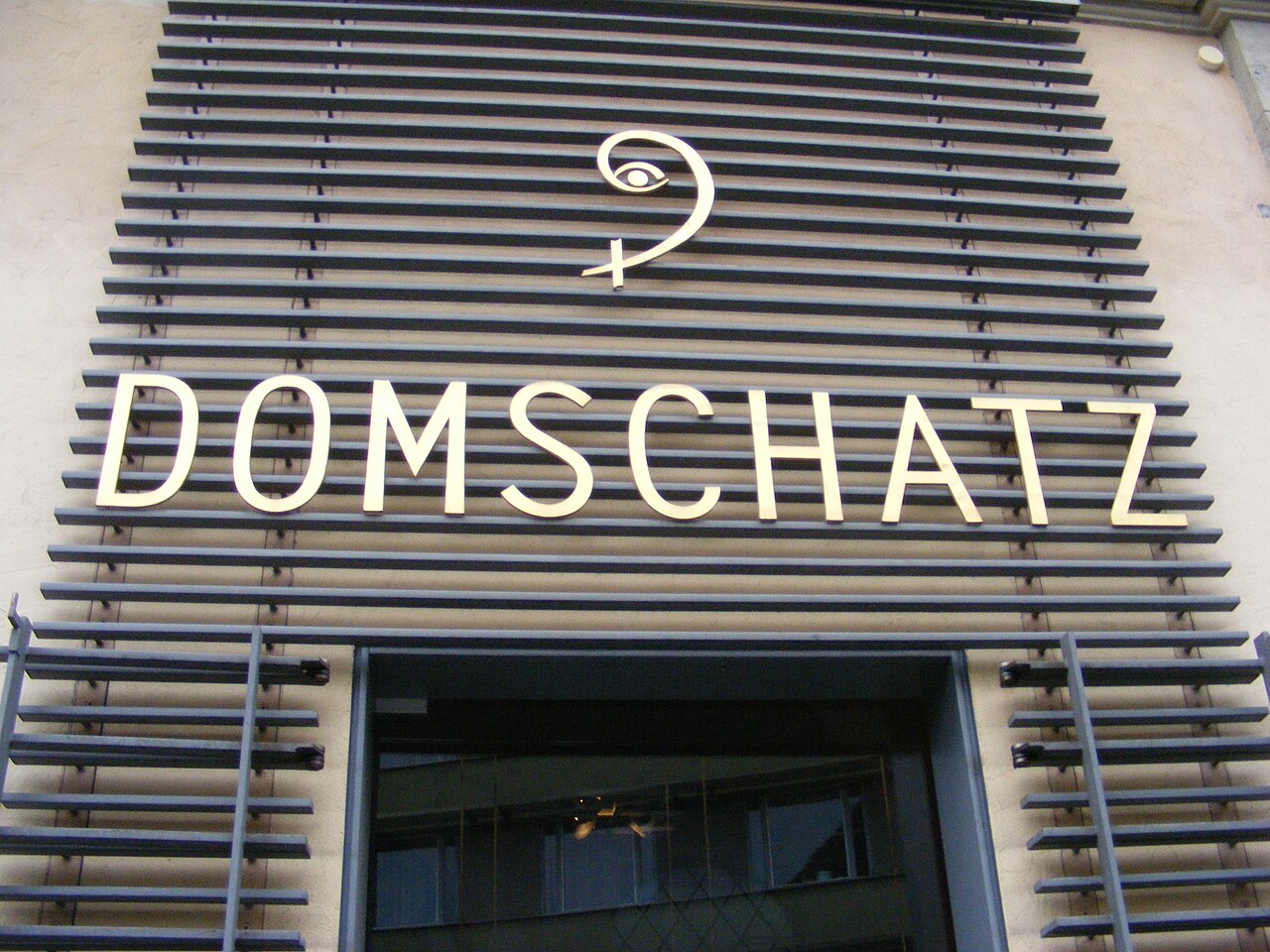 Domschatz Würzburg - Schild
