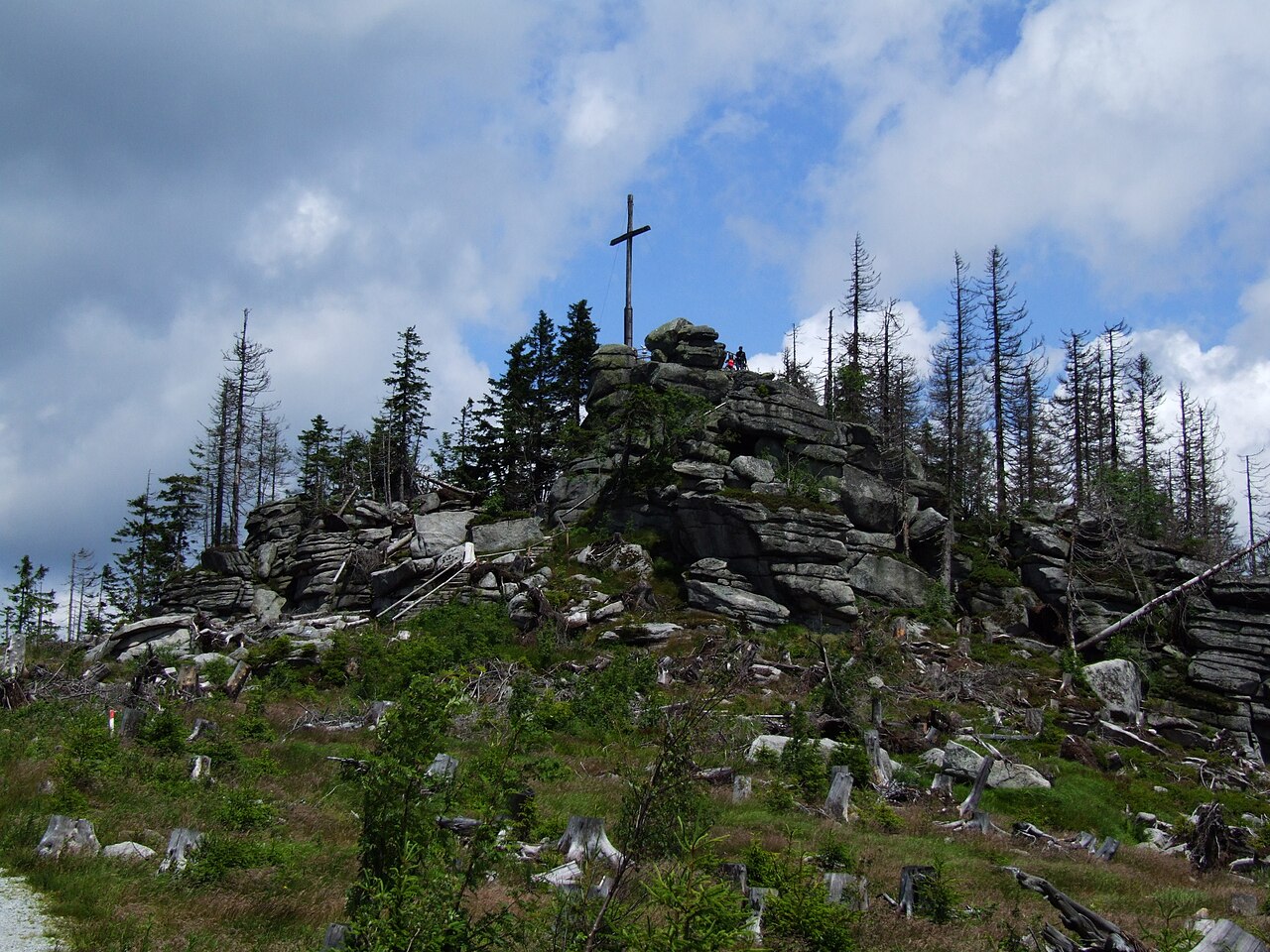 Dreisesselberg (Třístoličník), Böhmerwald (Šumava) - Hochstein