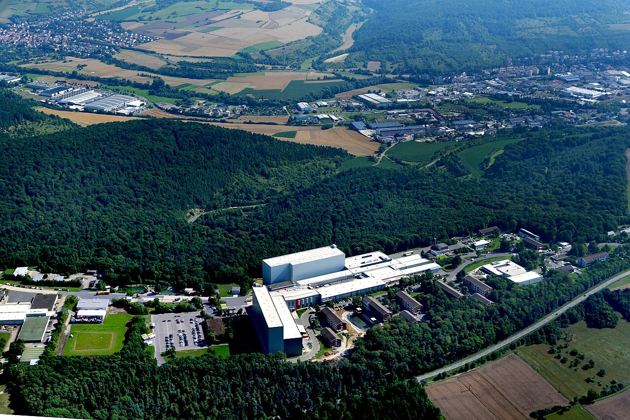 Bad Mergentheim from plane photographed