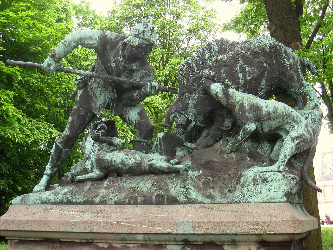 Eberjagd um 1500 by Carl Begas, Tiergarten, Berlin, Germany