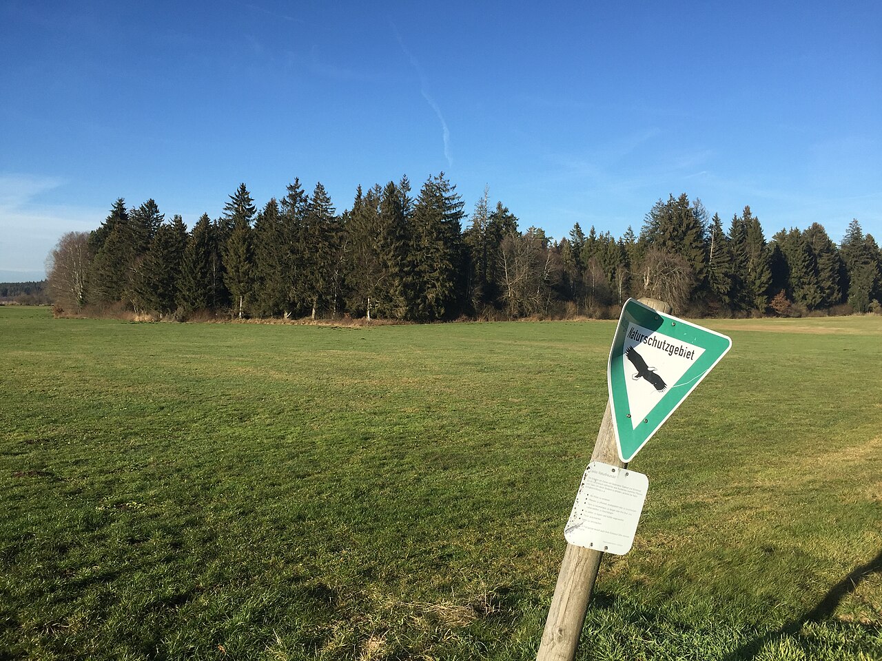Naturschutzgebiet Egelseewiesen beim Ortsteil Ruhestetten der Gemeinde Wald (Hohenzollern)