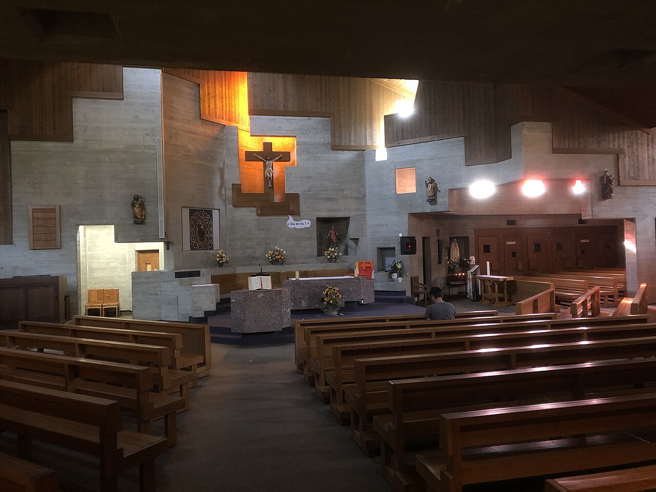Riddes (Valais), parish church 1972