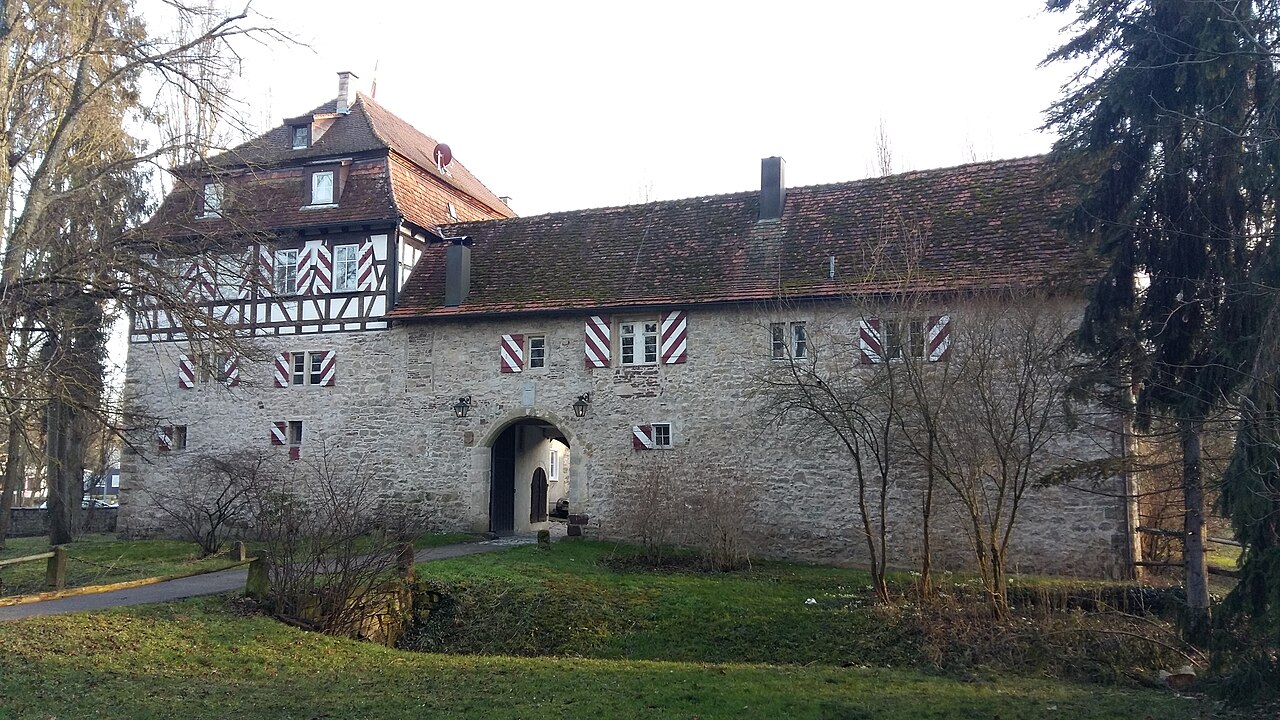 Das Ehninger Schloss in der Vorderansicht