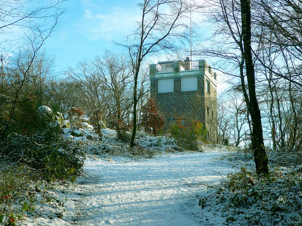 On the top of Eichelberg, a mountain in Odenwald