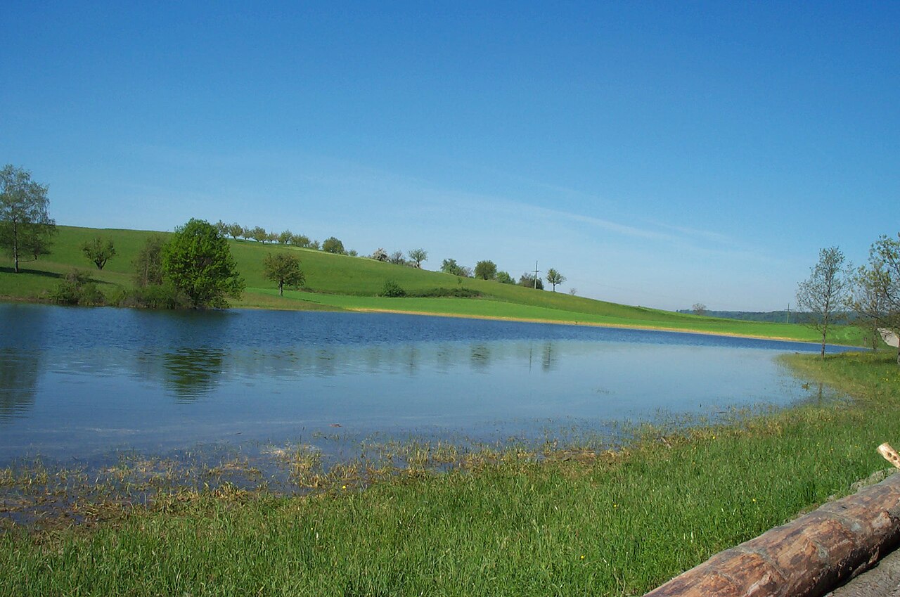 Eiemer Lake near the city of Schopfheim