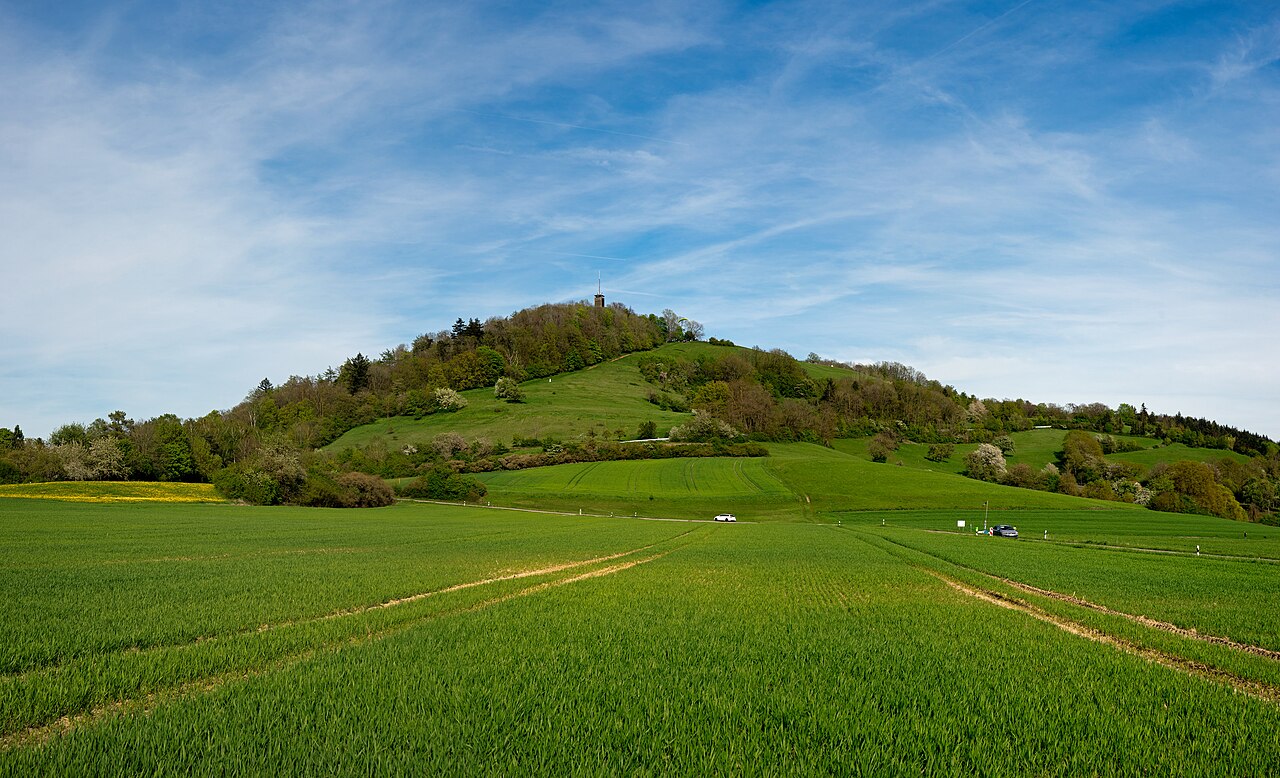 The Einkorn in the borough of Schwäbisch Hall, seen from the west