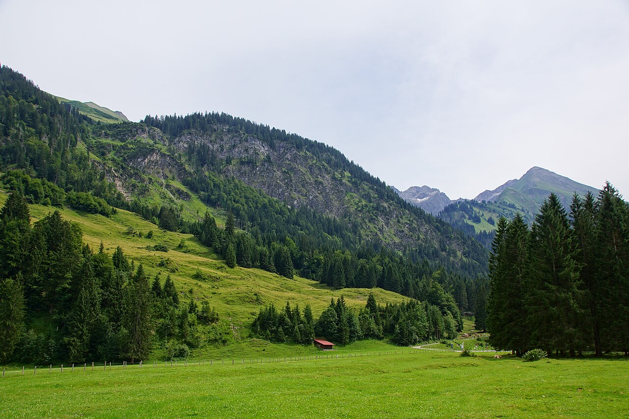 The Einödsberg seen from Birgsau-Eschbach