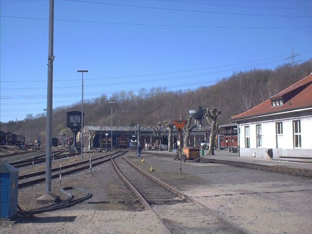 Blick auf das Gelände des Eisenbahnmuseums, eigenes Bild