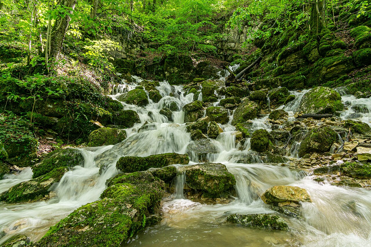 Elsachbröller , zwischen Bad Urach und Grabenstetten, Geopark Schwäbische Alb
