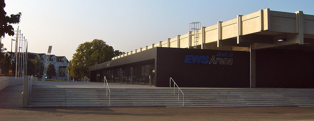 Entrance to the EWS-Arena , Göppingen, Germany