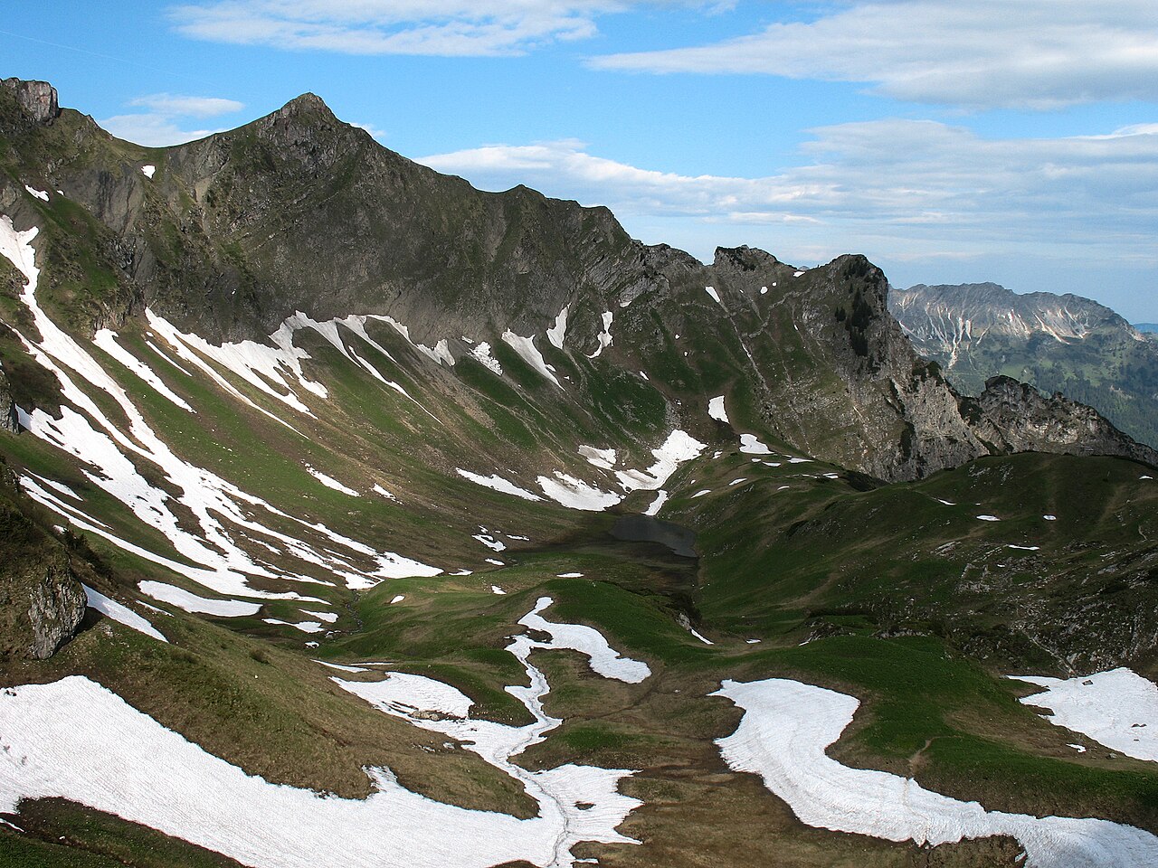 Älpelekopf (2024 m) und Falken (1905 m)