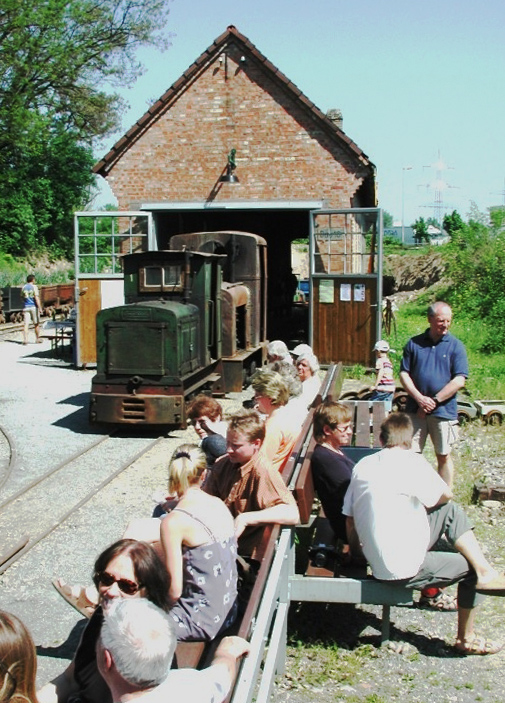 Locomotive shed and exhibition place of the en:Wiesloch Feldbahn and Industrial Museum