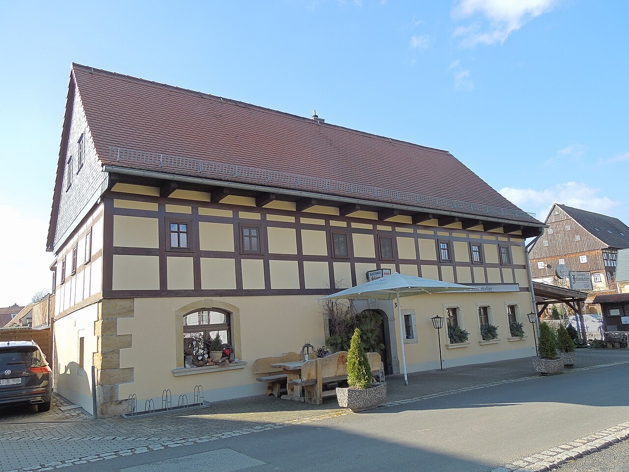 Gasthaus Felsenkeller in Bertsdorf, Schänkgasse 3