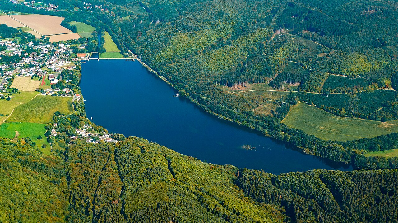 Reservoir Obermaubach, Eifel , Germany