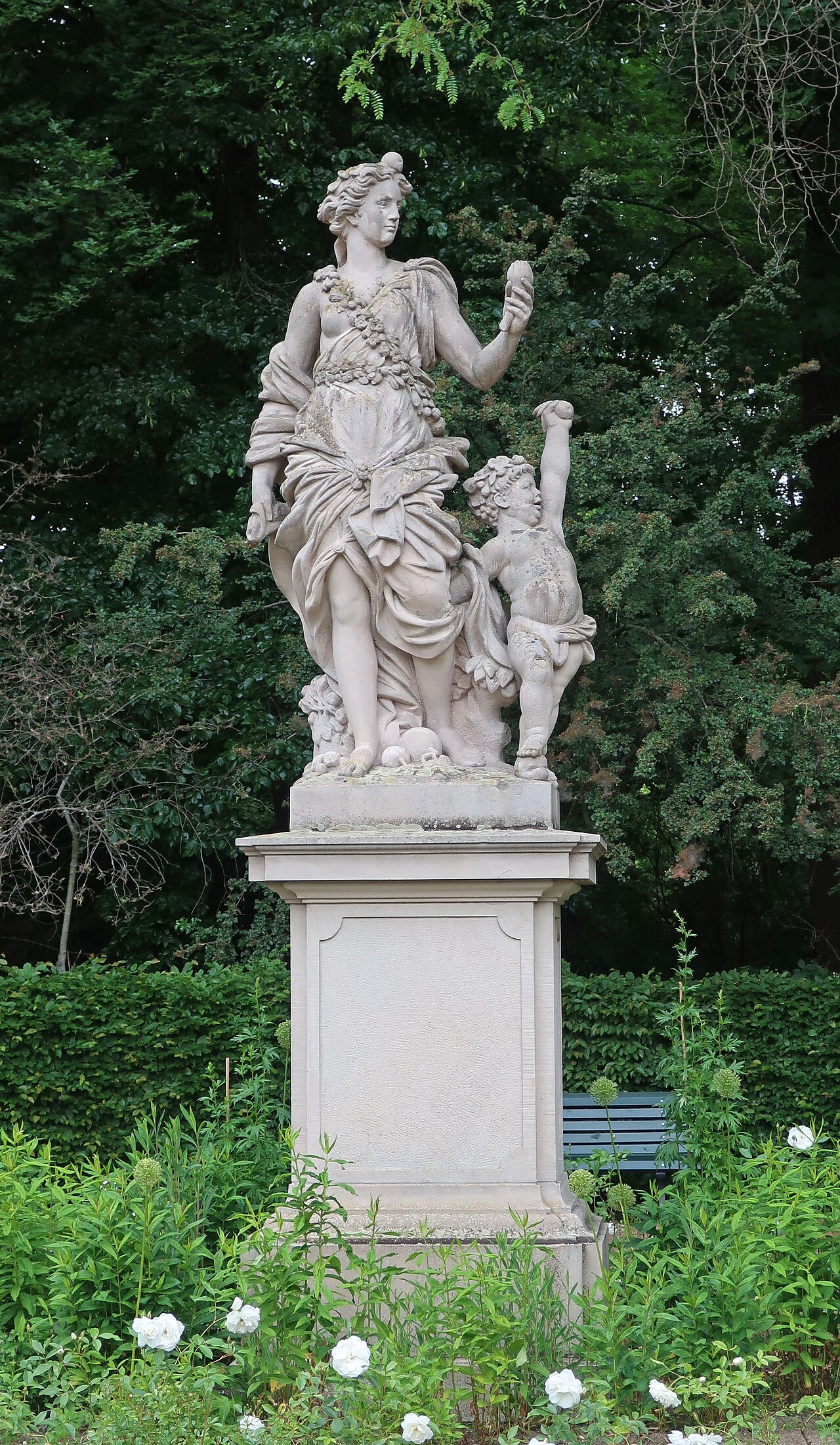 Die Skulptur ist eine Sandsteinkopie