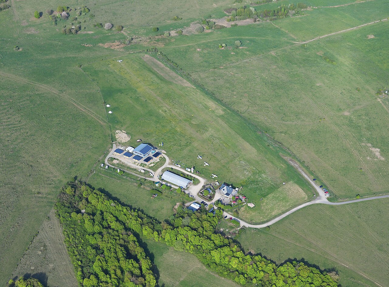 Aerial image of the Dolmar airfield
