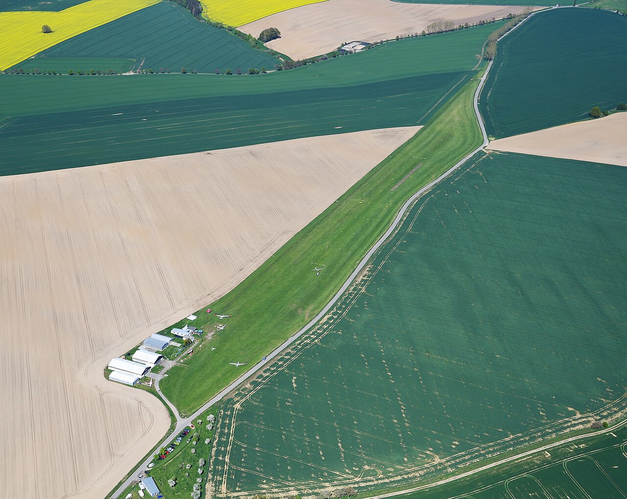 Aerial image of the Göpfersdorf airfield