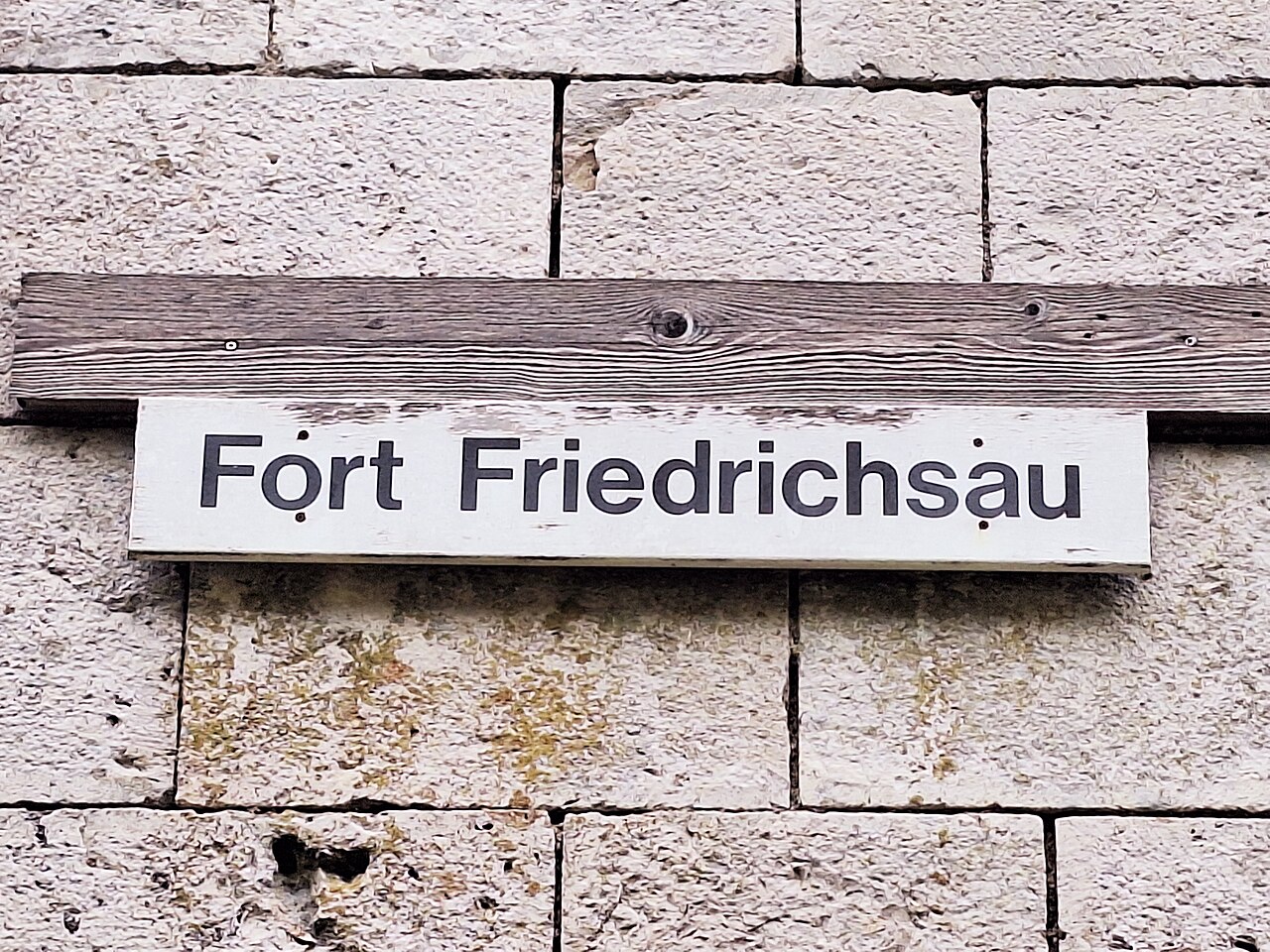 Werksschild Werk XLI (Fort Friedrichsau)