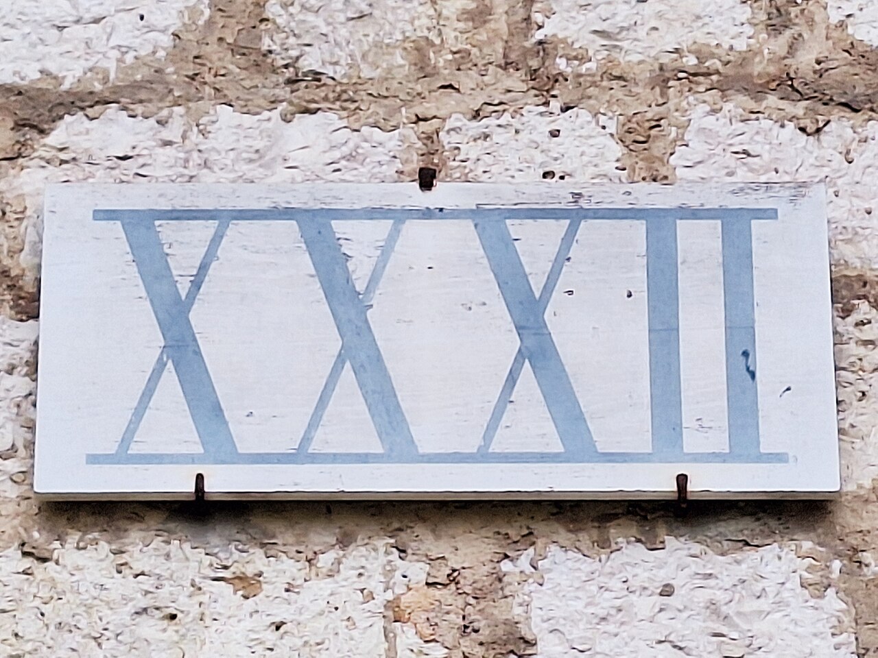 Werksschild Werk XXXII (Fort Oberer Kuhberg)