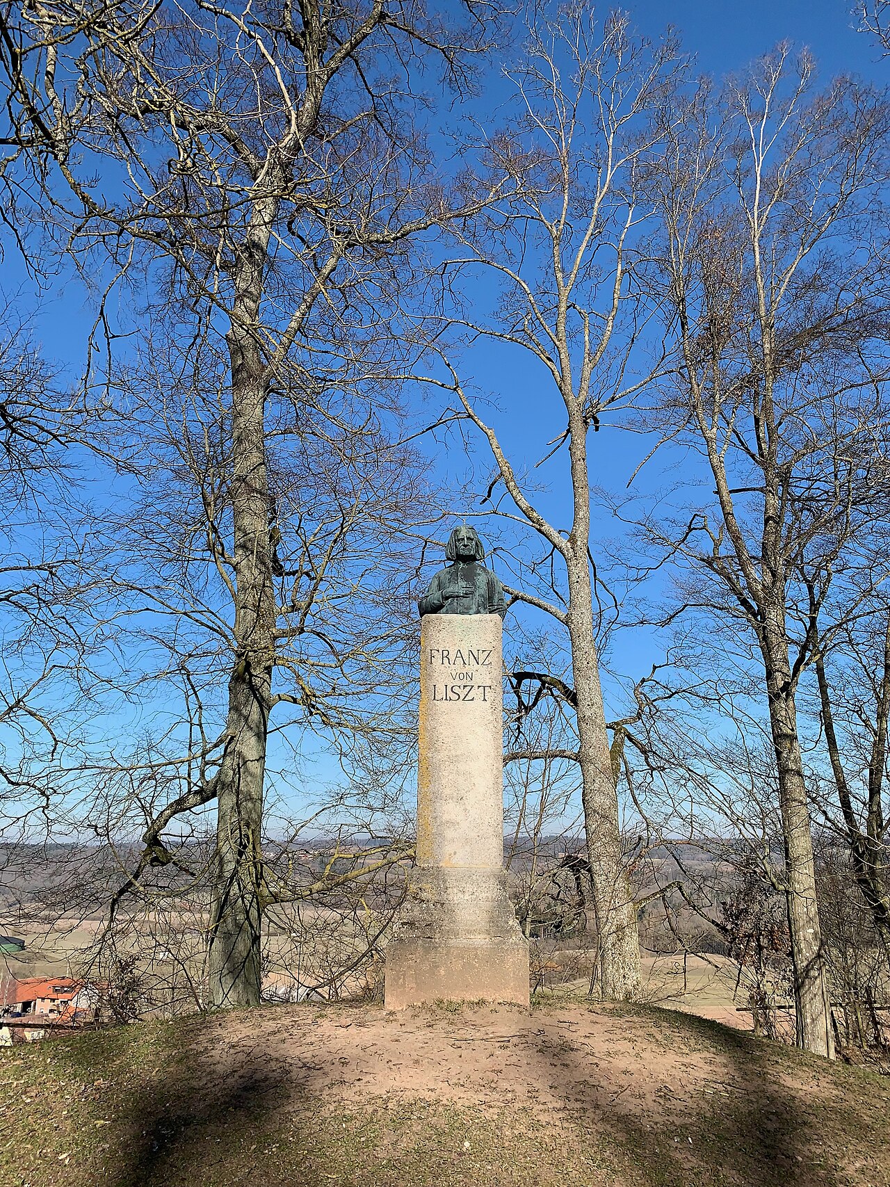 Denkmal für Franz von Liszt im Schillingsfürster Kardinalsgarten