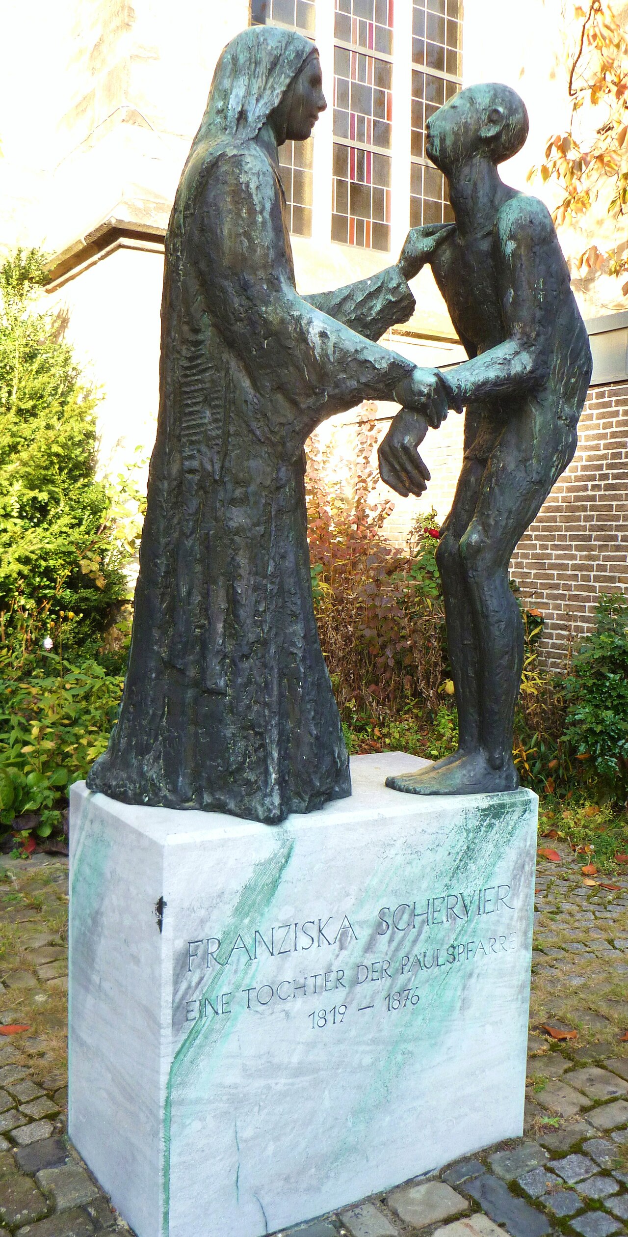 Denkmal für Franziska Schervier, Aachen, Hubert Löneke, 1976