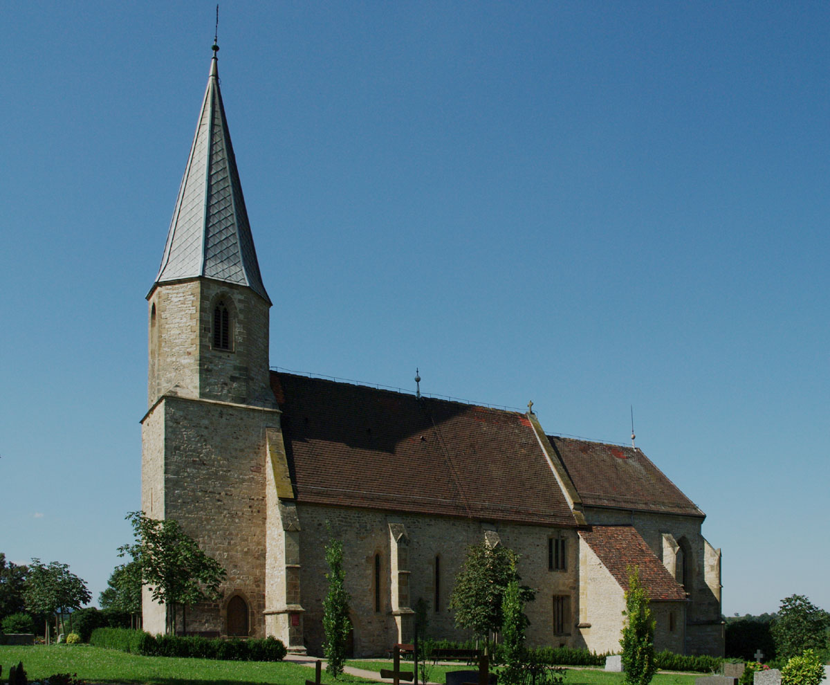 The „Church of Our Lady“ in Unterriexingen (once a pilgrimage and parish church, now a cemetery chapel)