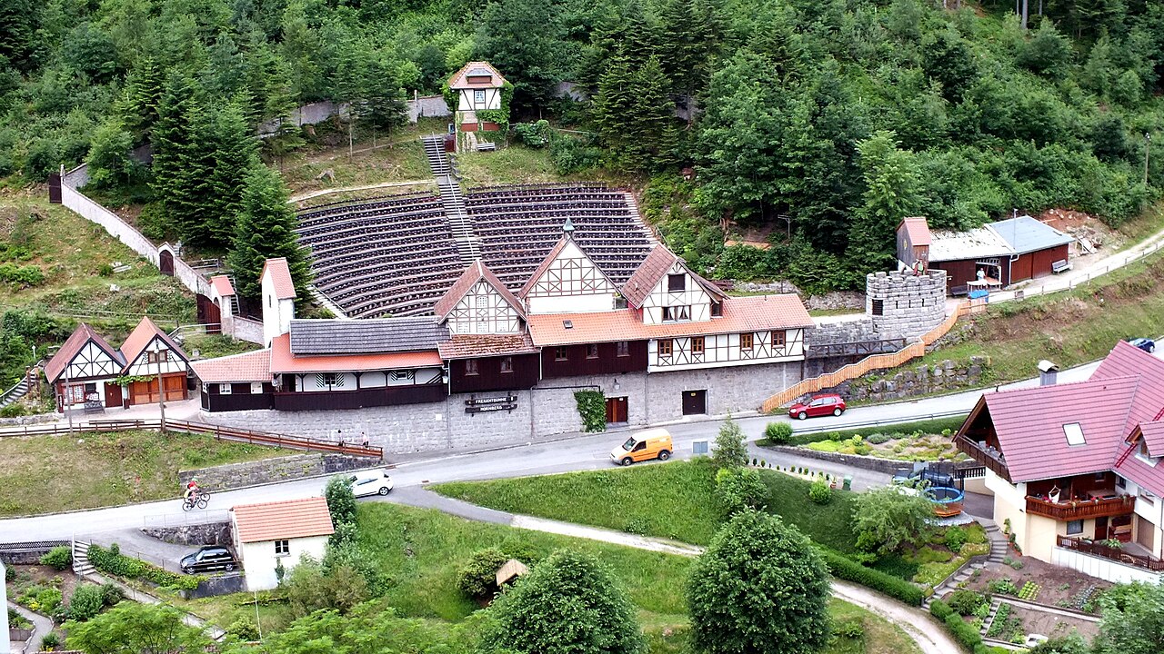 outdoor theater of Hornberg, Germany