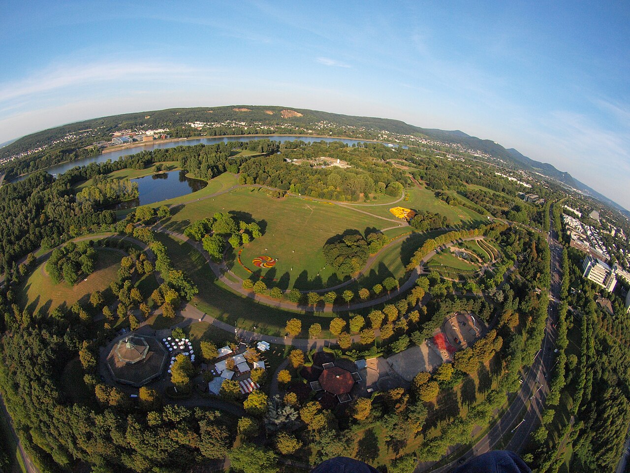 Die Rheinaue aus westlicher Richtung