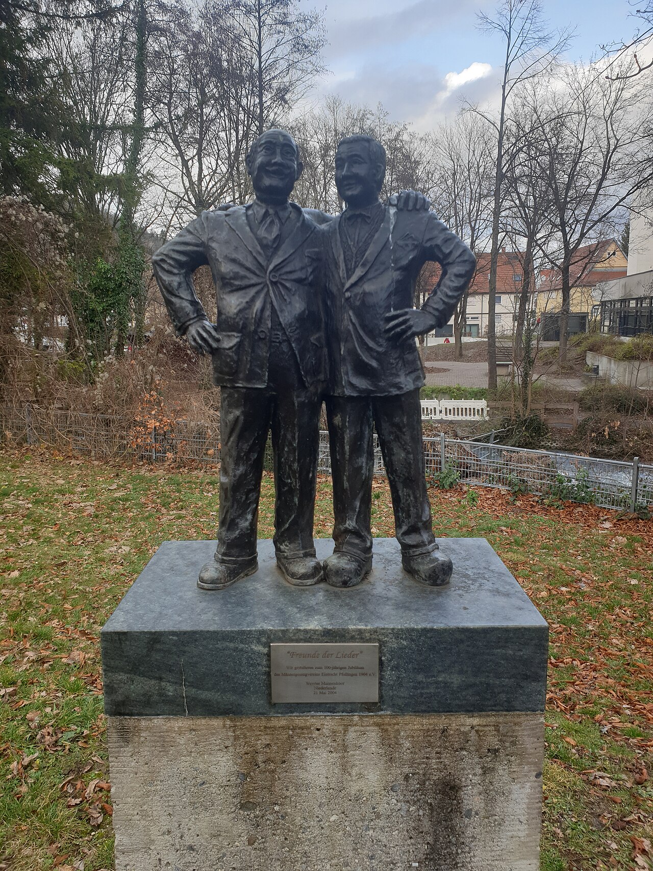 Denkmal zum Jubiläum des Männergesangsvereins
