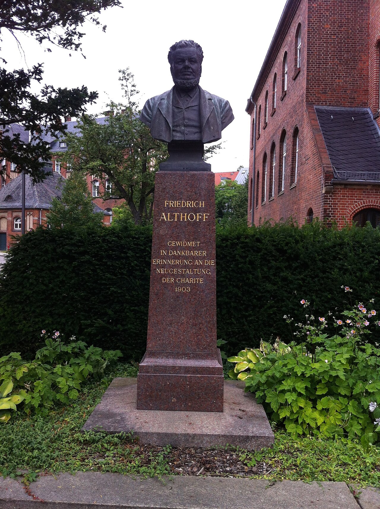 Bust of Friedrich Althoff (1839–1908) at the Campus Mitte of the Charité Berlin