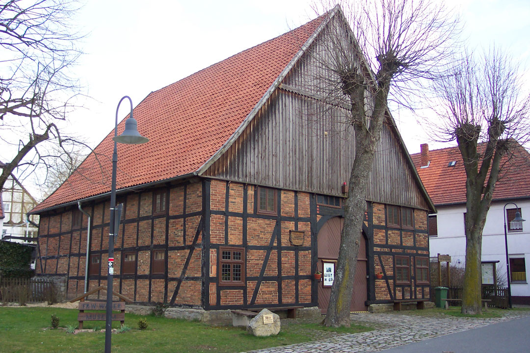 The Friedrich-Wilhelm-Weber-Museum and birth house in Alhausen ( Bad Driburg ), Germany