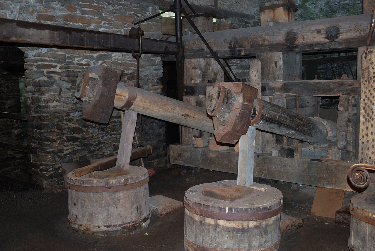 The historical hammer mill Frohnauer Hammer in Annaberg-Buchholz in Saxony, Germany