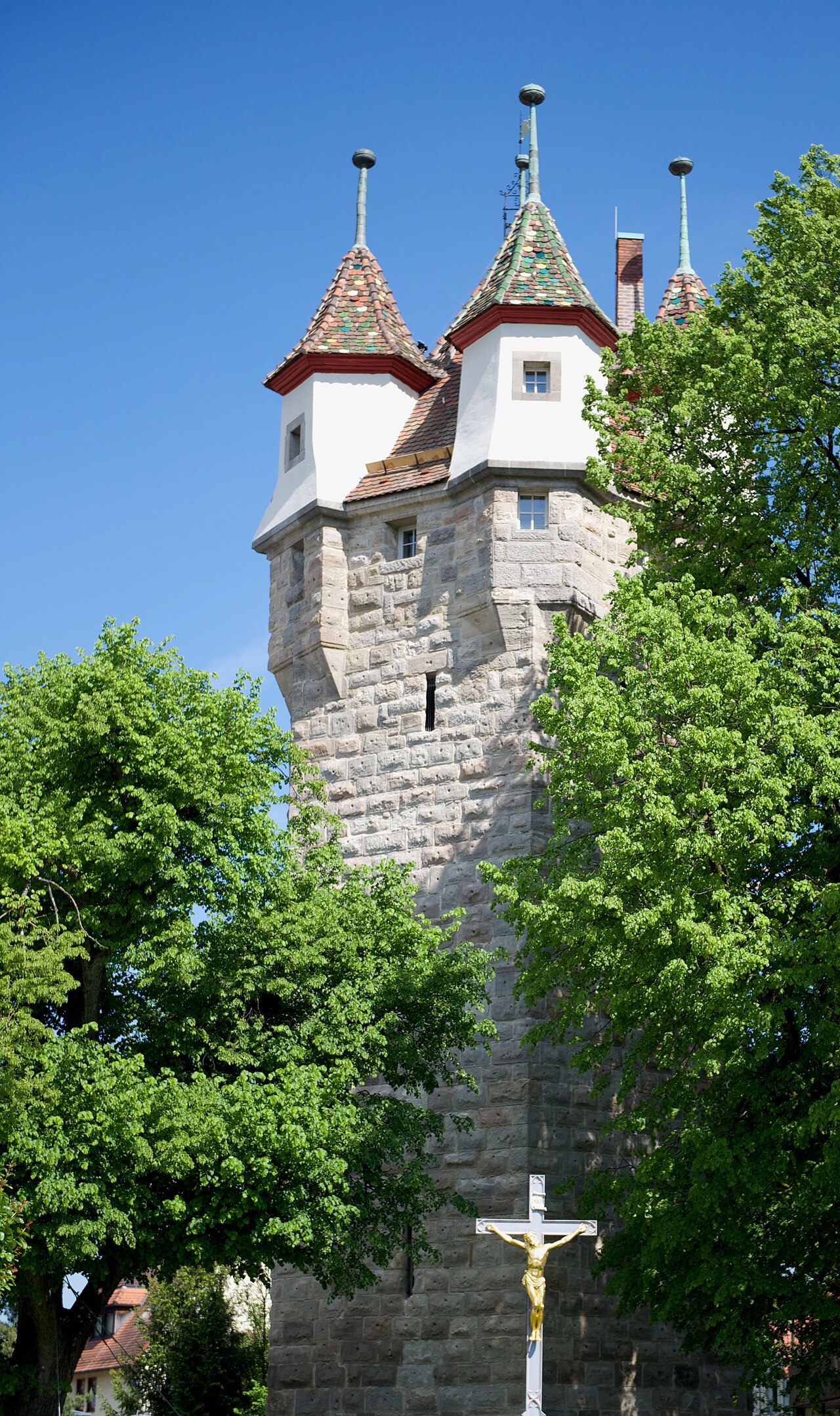 Fünfknopfturm in Schwäbisch Gmünd nach Renovierung 2013/14