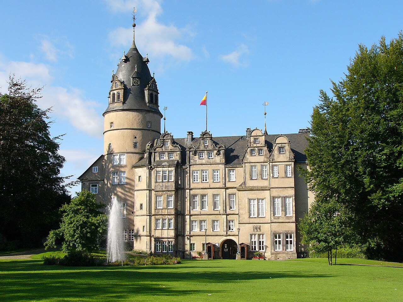 Detmold castle in Detmold , district of Lippe , North Rhine-Westphalia , Germany
