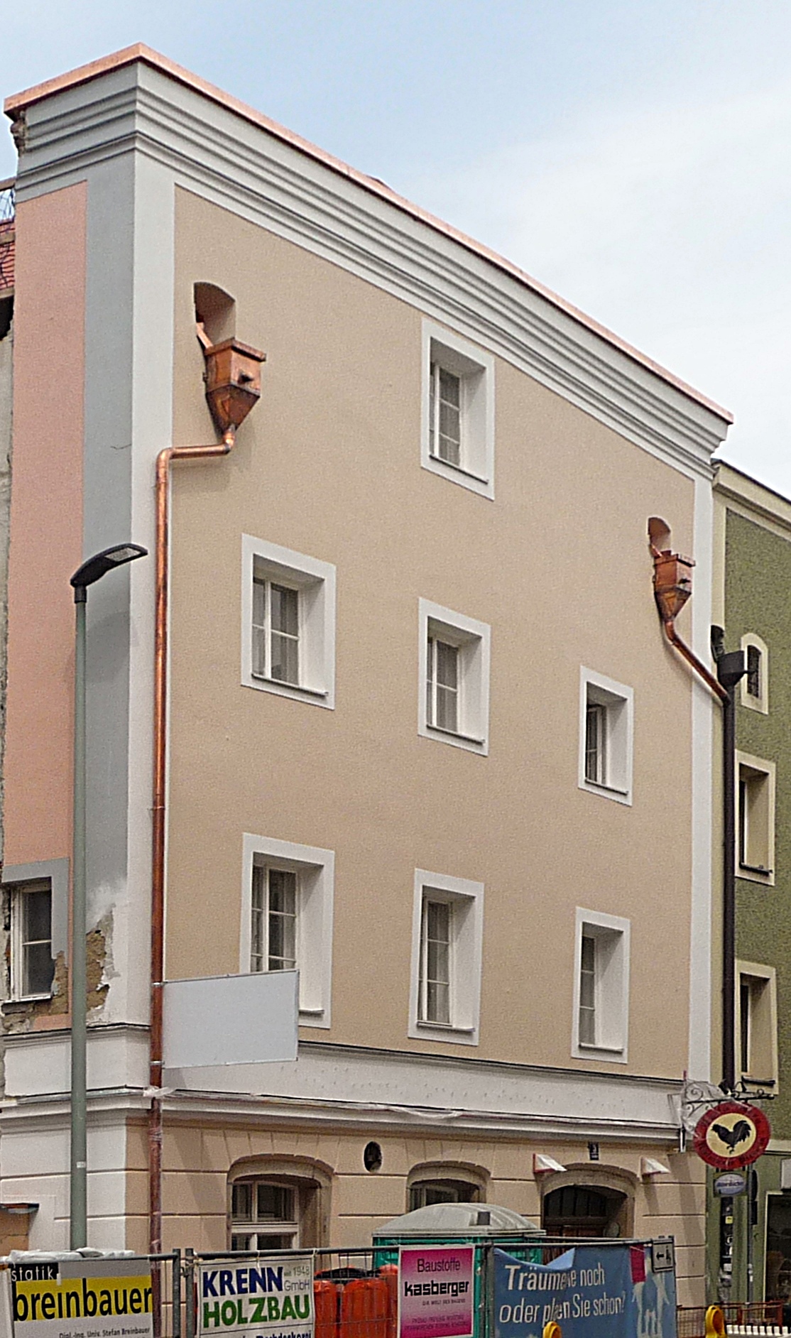 Das denkmalgeschützte Gebäude Schmiedgasse 5 in Passau