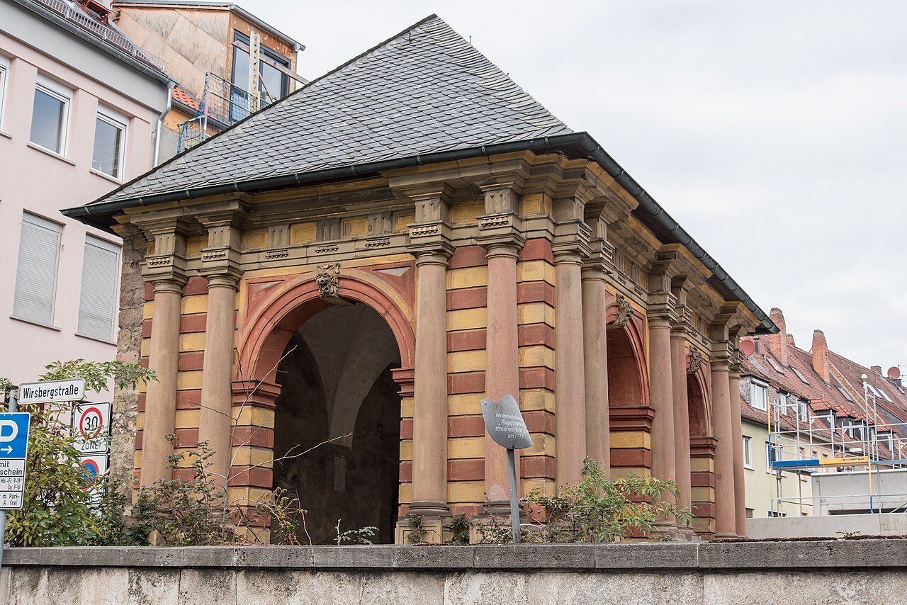 Würzburg, Augustinerstraße 24, Gartenpavillon
