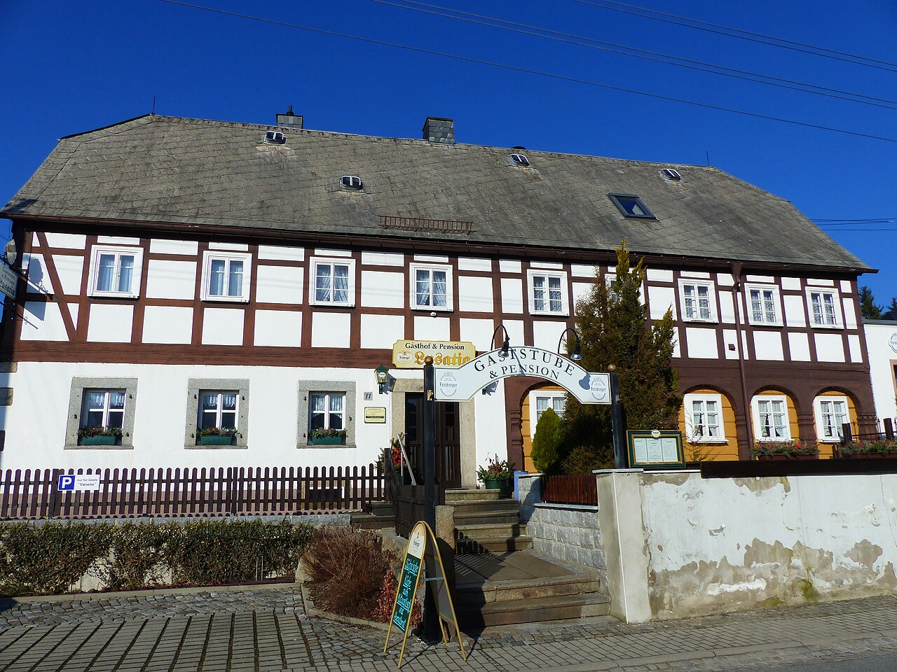 Umgebindehaus, Lessingstraße 11, Wehrsdorf, Sohland an der Spree