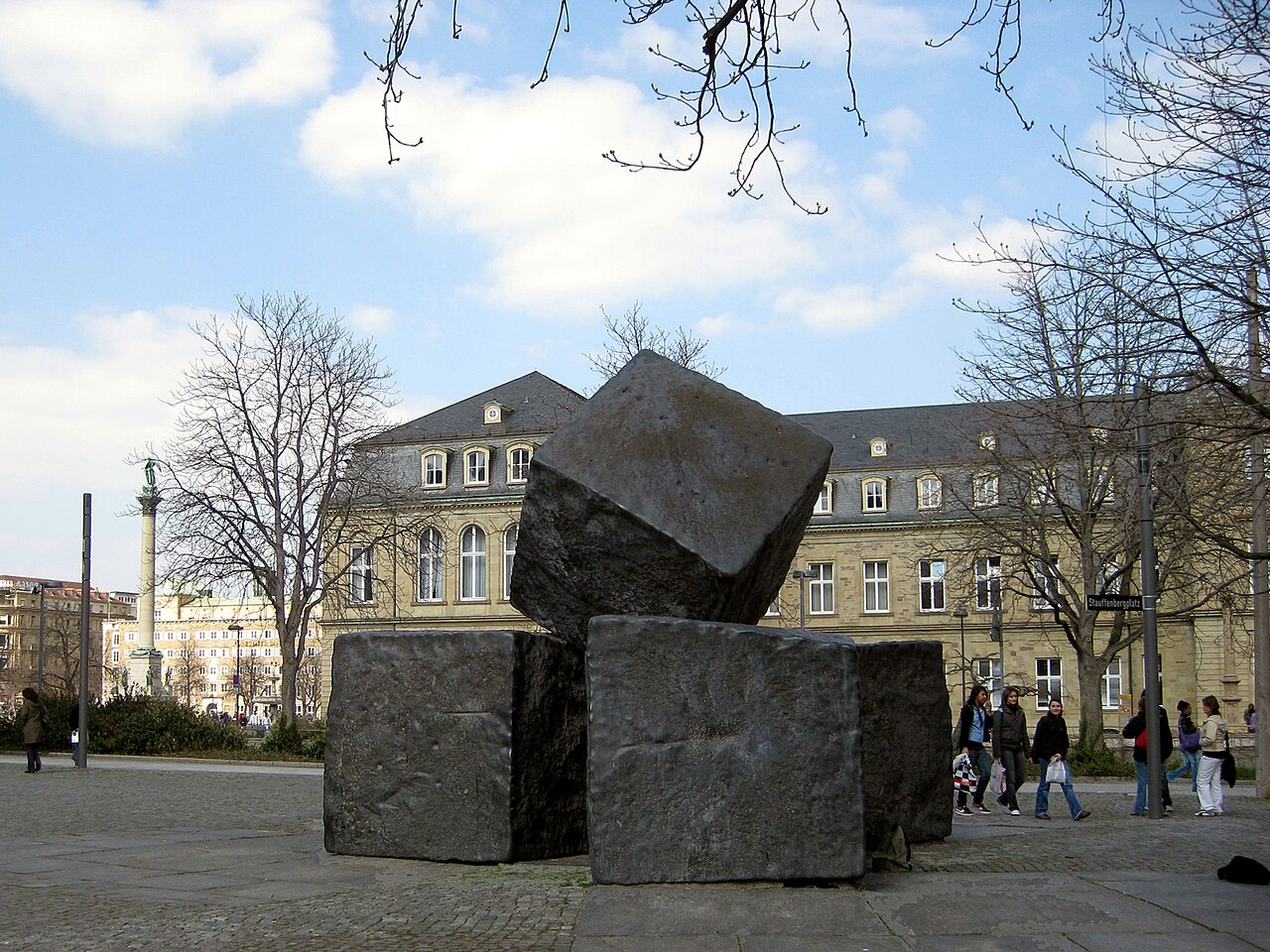Sculptures in Stuttgart, Elmar Daucher, Mahnmal für die Opfer des Nationalsozialismus, 1970