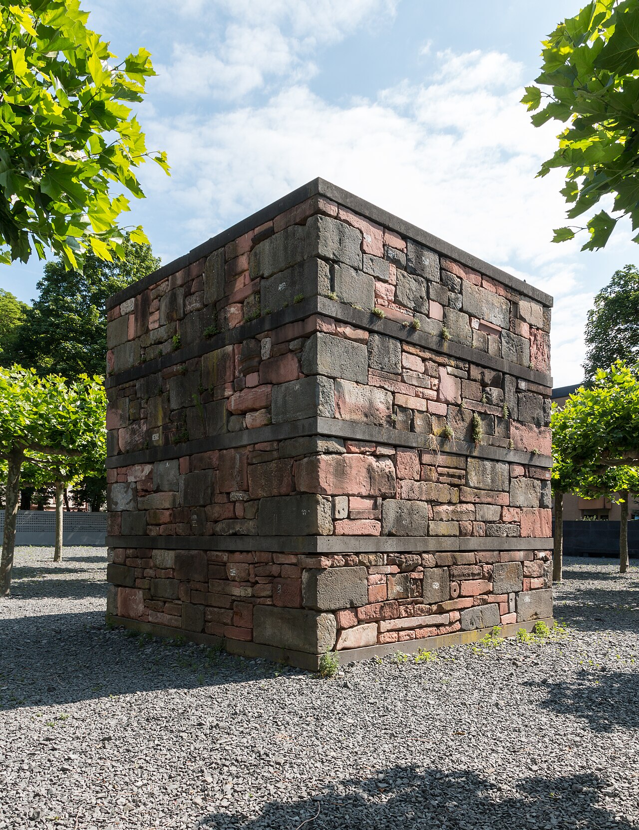 Memorial Börneplatz in Frankfurt am Main , Hesse , Germany