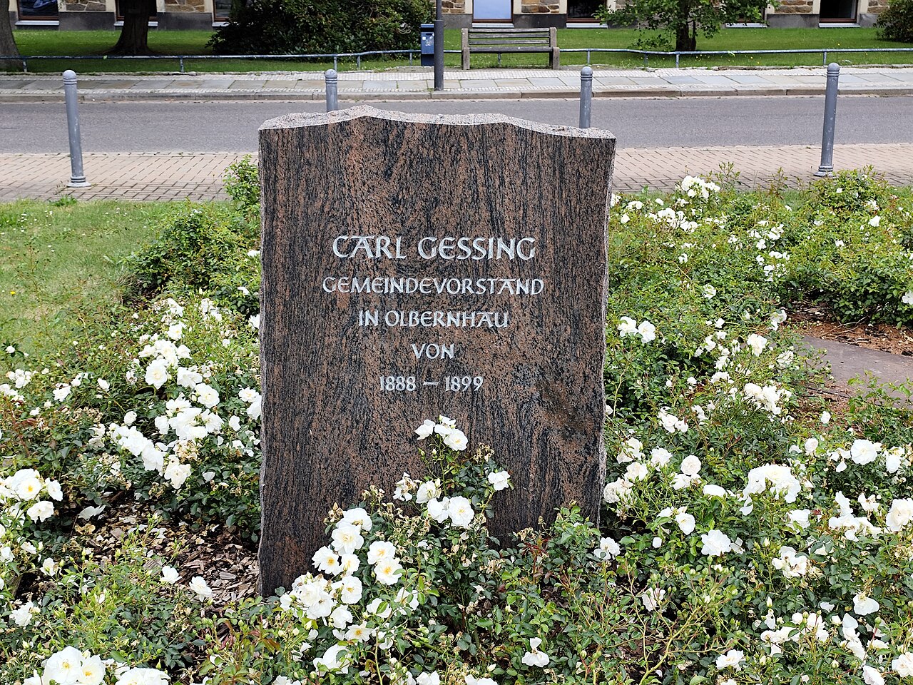 Gedenkstein für Carl Gessing, Olbernhau