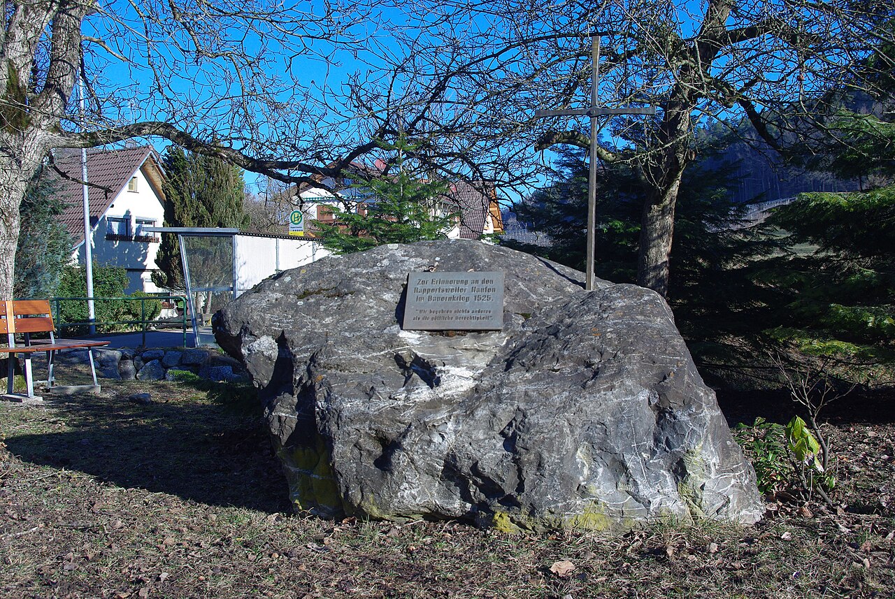 Gedenkstein für den Rappertsweiler Haufen im Deutschen Bauernkrieg 1524/25