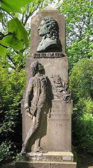 Foto von Gedenkstein Johann Julius Hecker