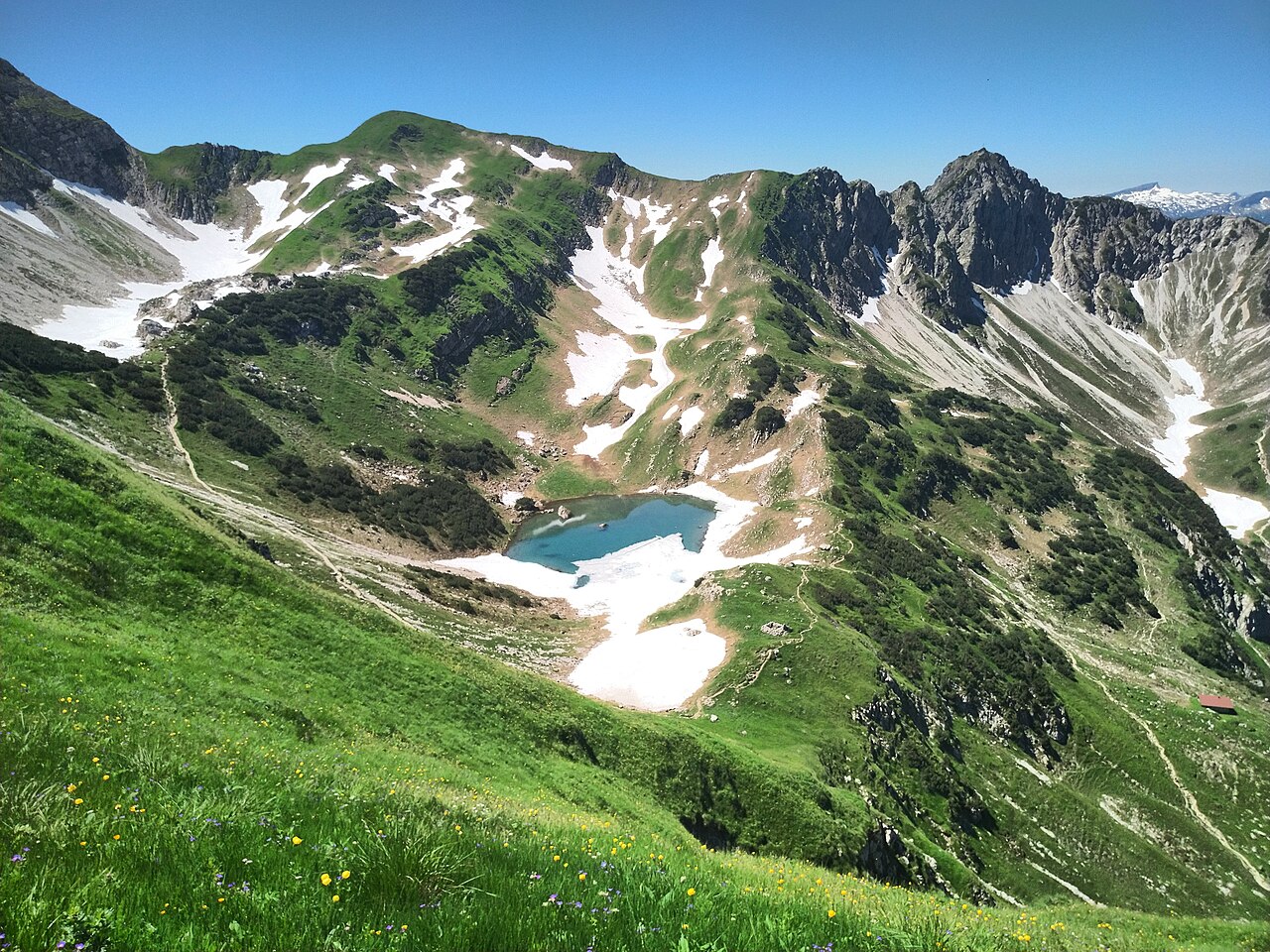Oberer Gaisalpsee as seen from Am Gängele