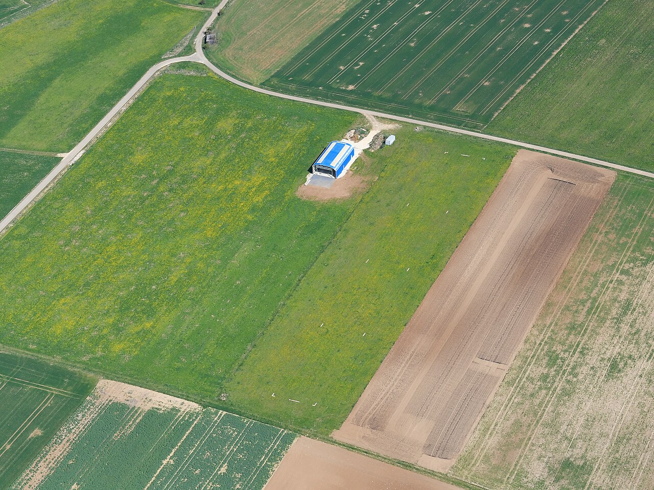 Aerial image of the Gersdorf airfield