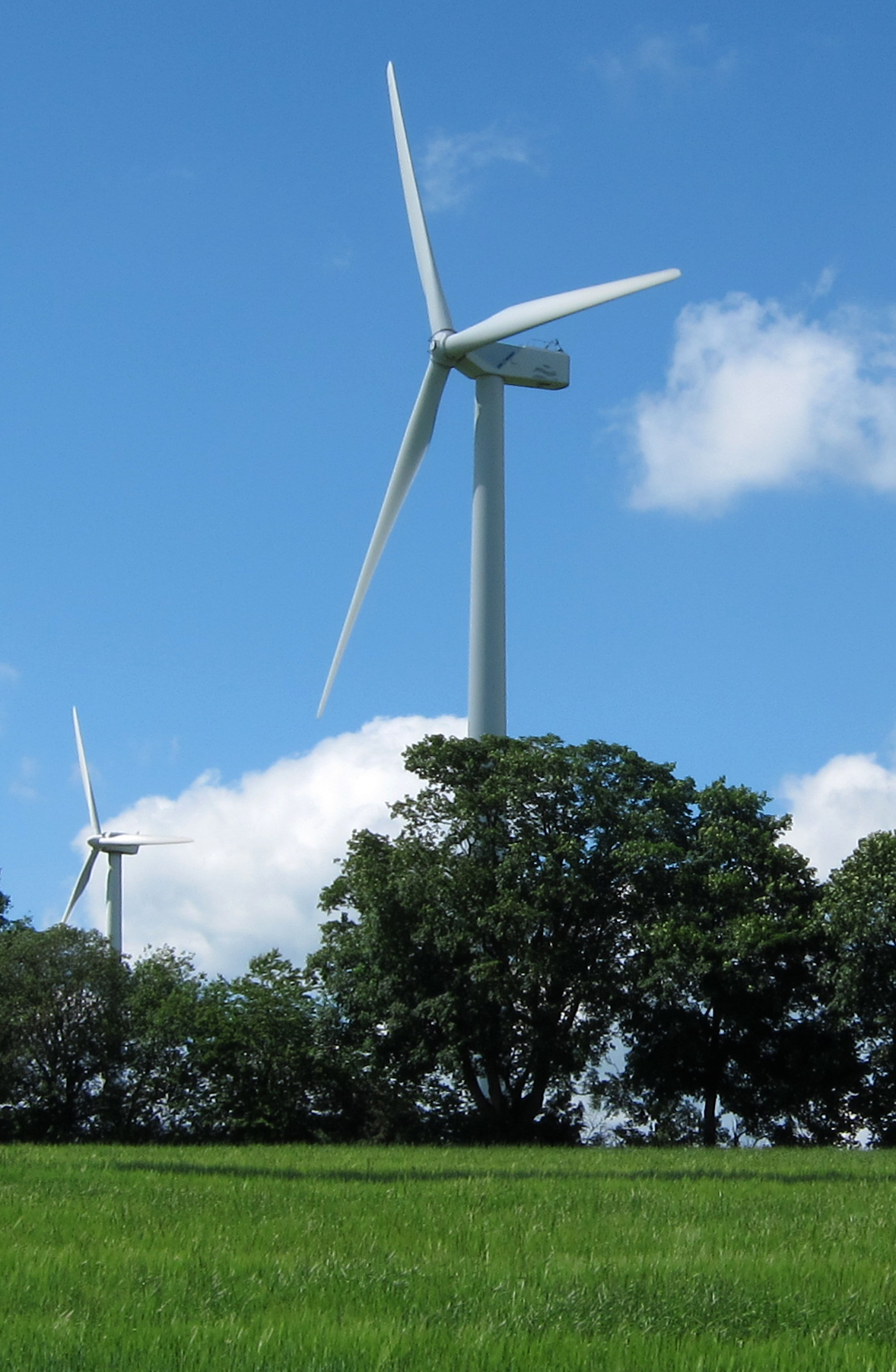 Golden Steinrueck , Vogelsberg , Hesse , Germany - Wind turbine - June 2012